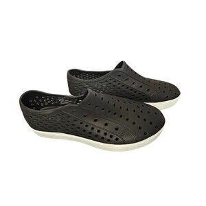 London Fog Bately Perforated Slip on Sneakers Casual Shoes Mens Size  10M Black